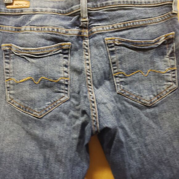 Vintage Red Engine Jeans Womens Size 29 Denim Skinny Crop LLL - Picture 6 of 6